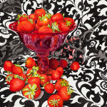 Strawberry, watercolor