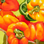 peppers, watercolor