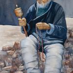 Tibet, watercolor
